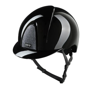 KEP Italia Casque d’équitation KEP Smart Nova Metal Polish – Finition Star Black Star Silver