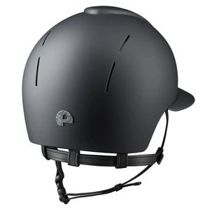KEP Italia Casque d’Équitation KEP Smart Nova Textile Star – Visière Polo Black Star Silver