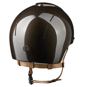 Casque d’équitation KEP Smart Nova Metal Polish – Star & Jugulaire Beige