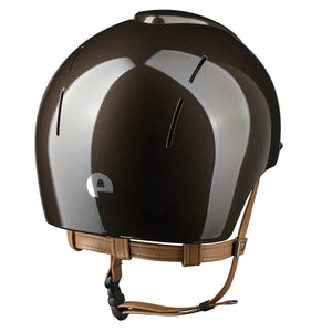 KEP Italia Casque d’équitation KEP Smart Nova Metal Polish – Jugulaire Beige