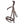 Filet d'obstacle Robin muserolle anglaise combinée — Marron/laiton