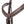 Filet d'obstacle Robin muserolle anglaise combinée — Marron/laiton — vue 4