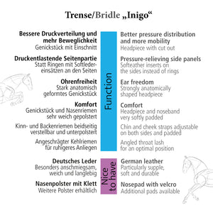 Kavalkade-Zaumzeug „Inigo“