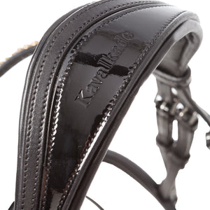 Filet Reyna verni muserolle suédoise combinée — Noir verni — vue 2