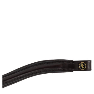 BR – Frontal BR Vague en cuir Noir Grand Cheval  | Sellerie Bucéphale