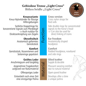 Trense „Cross Light“ Kavalkade