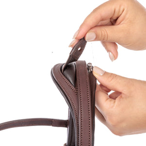 Filet de randonnée Artemis 2 en 1 en cuir huilé — Marron/marron — vue 3