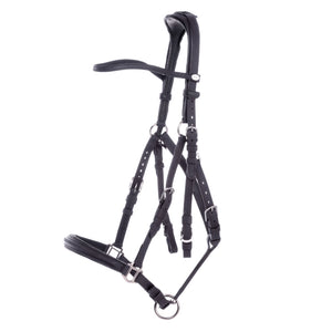 Filet de randonnée Artemis 2 en 1 en cuir huilé — Noir/noir