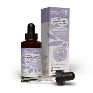 Flacon compte-gouttes de 60 ml de Macérât de bourgeons de figuier Phyto Master pour cheval anxieux