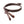 Rênes en cuir souple huilé, arrêtoirs intérieurs, 16 mm, marron/laiton