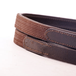 Rênes Softgrip à mousquetons pour bride islandaise, 16 mm, marron/argenté