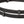 Rênes caoutchoutées 20 mm, 5 arrêtoirs, noir