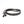 Rênes caoutchoutées 16 mm, 5 arrêtoirs, noir