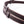 Rênes caoutchoutées 16 mm, 5 arrêtoirs, marron