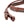 Rênes Softgrip à couture ronde, crochets de bride, 16 mm, marron