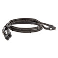 Image for Rubber reins in oiled leather, 16 mm, 5 stops