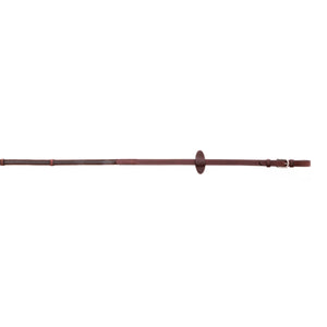 Rênes caoutchoutées en cuir huilé, 16 mm, 5 arrêtoirs