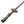 Rênes caoutchoutées à doubles arrêtoirs, 16 mm, 10 arrêtoirs, marron