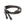Rênes caoutchoutées Gold à bouclerie laiton, 16 mm, noir/or