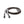 Rênes sangle Classic 20 mm, 5 arrêtoirs, noir