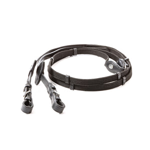 Rênes sangle Classic 20 mm, 5 arrêtoirs, noir