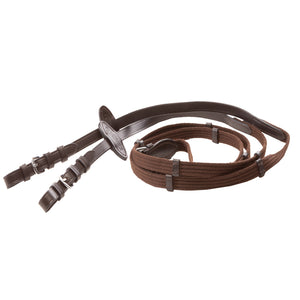 Rênes sangle Classic 16 mm, 5 arrêtoirs, marron
