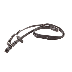 Rênes sangle gainées, 16 mm, 5 arrêtoirs, noir