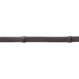 Rênes sangle gainées, 16 mm, 5 arrêtoirs, noir