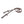 Rênes sangle gainées, 16 mm, 5 arrêtoirs, marron