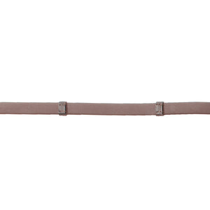 Rênes sangle gainées, 16 mm, 5 arrêtoirs, marron