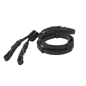Rênes Cortica en liège, véganes, 16 mm, 5 arrêtoirs, noir