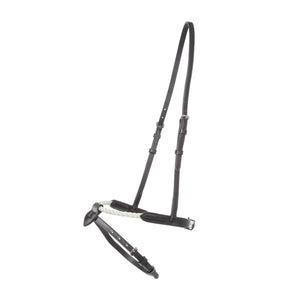 Muserolle combinée à corde Rope Kavalkade — Noir/noir