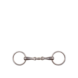 Filet à anneaux double brisure BR 18 mm inox 13,5 cm