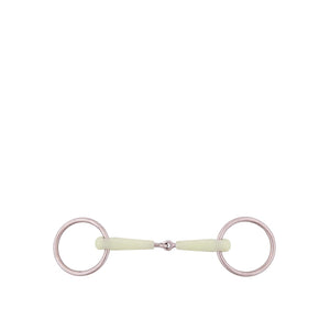 Filet à anneaux simple brisure poney BR Apple Mouth 15 mm 11,5 cm