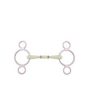 Filet réglable 3 anneaux double brisure BR Apple Mouth 18 mm 13,5 cm