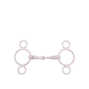 Filet réglable 3 anneaux simple brisure BR 18 mm 13,5 cm