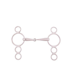 Filet réglable 4 anneaux simple brisure BR 18 mm 13,5 cm