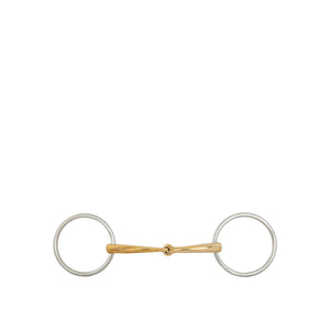 Mors à anneaux simple brisure BR Soft Contact 14 mm Ø 70 mm 14,5 cm