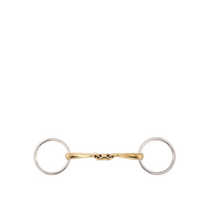 Mors à anneaux double brisure arrondie BR Soft Contact 14 mm 13,5 cm