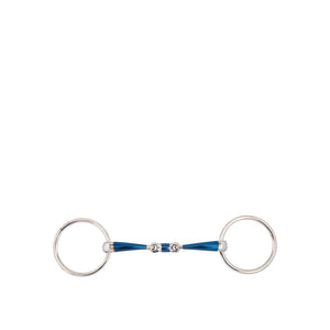 Mors à anneaux double brisure BR Sweet Iron 14 mm 14,5 cm