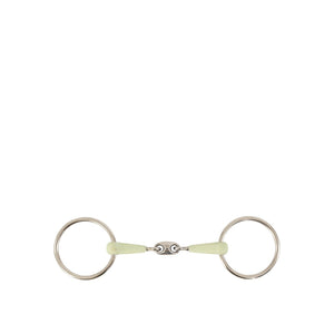 Mors à anneaux double brisure BR Apple Mouth 14 mm 13,5 cm