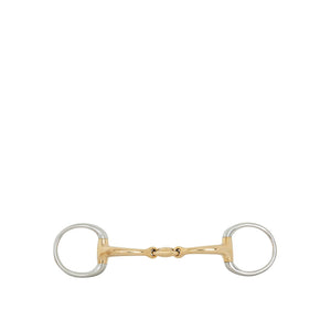 Mors de filet de bride double brisure BR Soft Contact 10 mm à olive