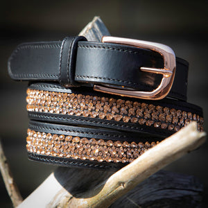 Crystal Leather Belt