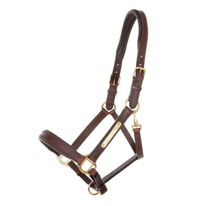 Licol en cuir souple Cinta — Marron/marron