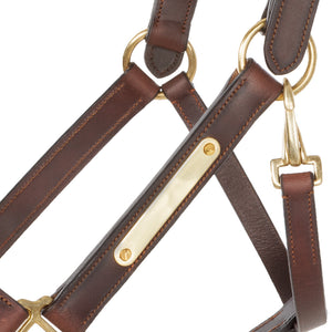 Licol en cuir souple Cinta — Marron/marron, vue 2