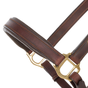Licol en cuir souple Cinta — Marron/marron, vue 3