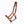 Licol en cuir souple Cinta — Cognac/marron