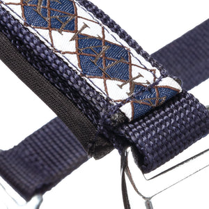 Licol Classic galon à carreaux — Bleu marine, vue 2