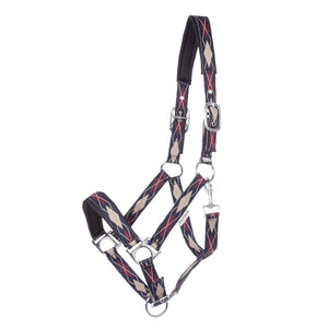 Licol Classic Raute motif losanges — Bleu marine/beige-bordeaux