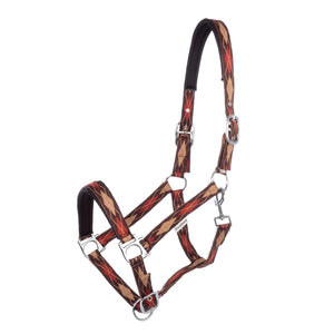 Licol Classic Raute motif losanges — Marron/beige-orange